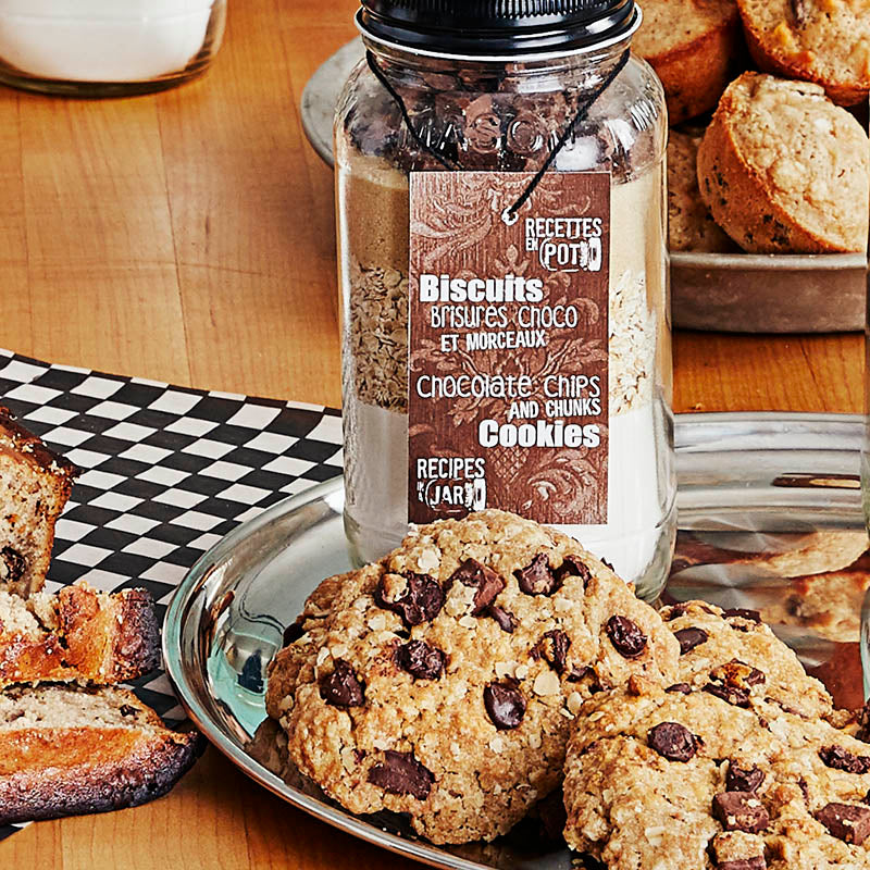 Biscuits Brisures et Morceaux Choco  -  Chocolate Chips and Chunks Cookies